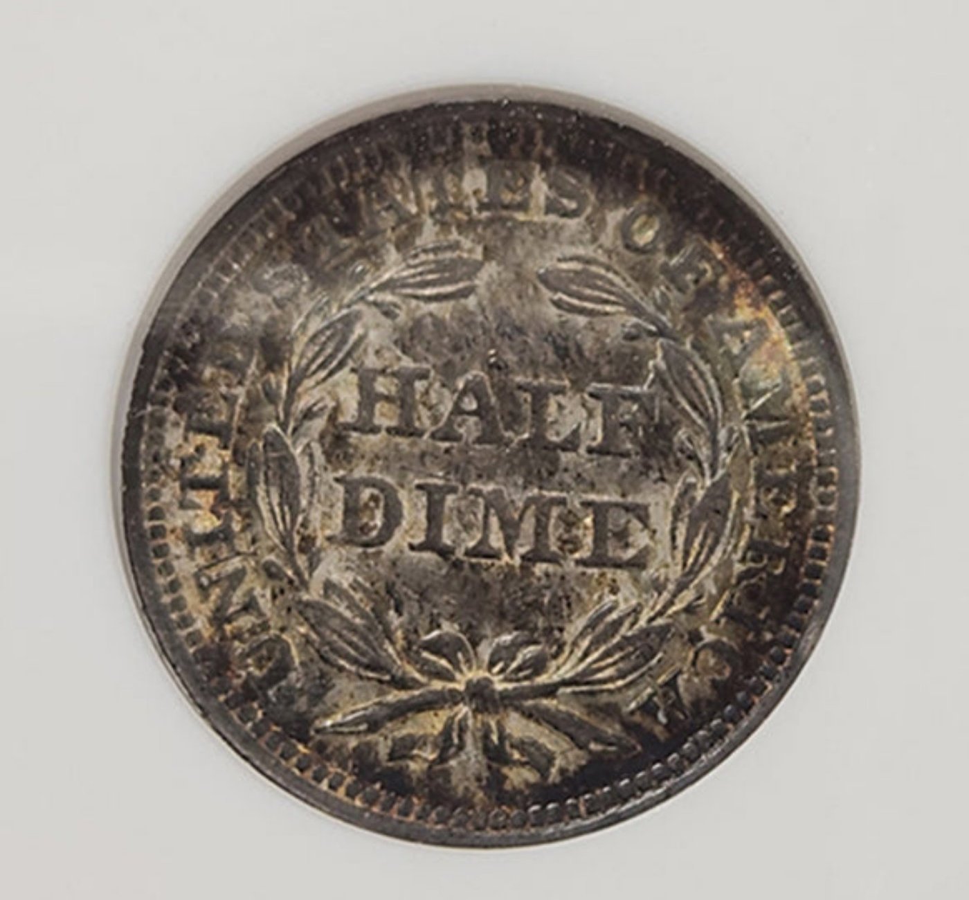 1853 Arrows H10C Half Dime NGC MS61