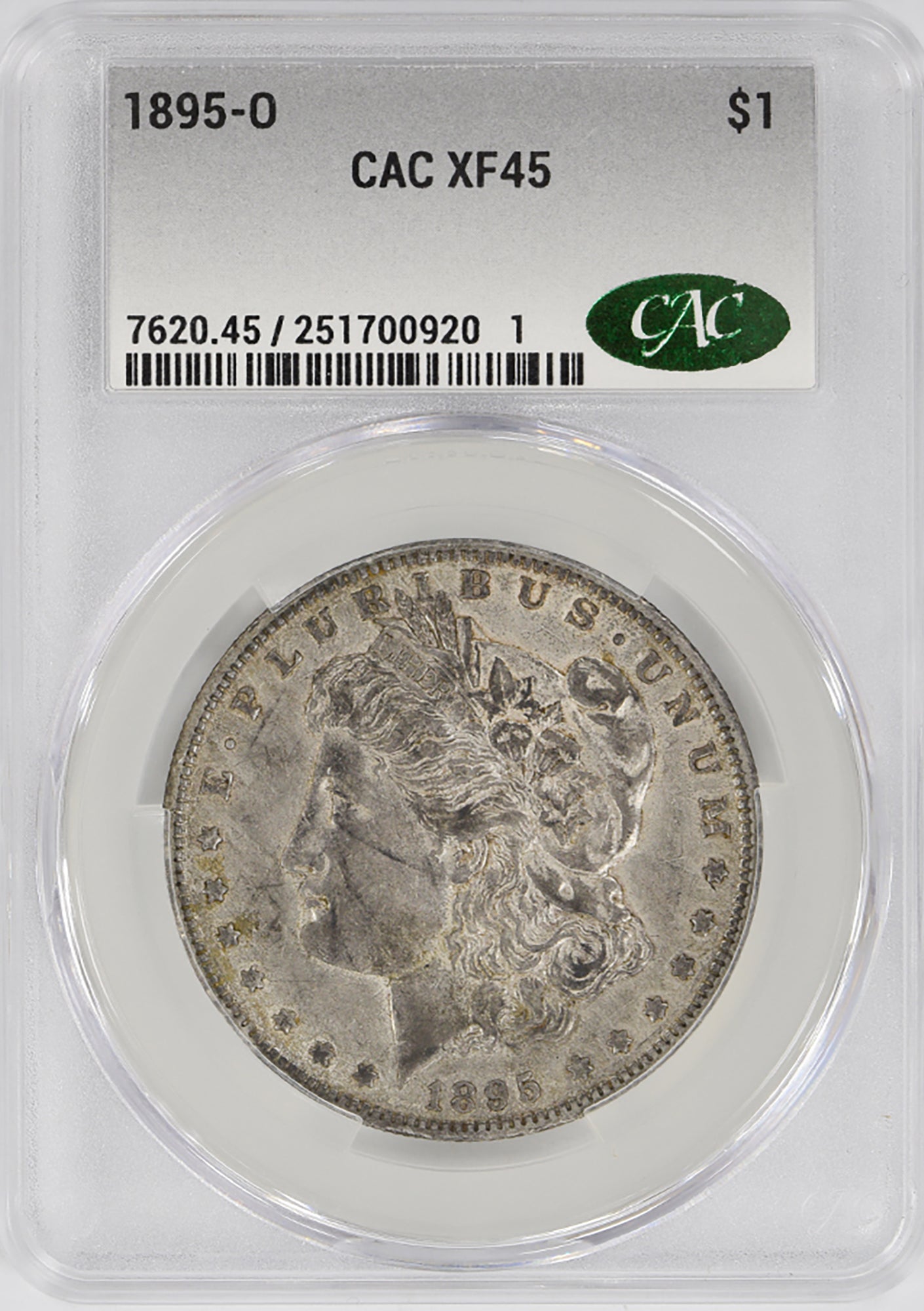 1895-O $1 Morgan CACG XF45