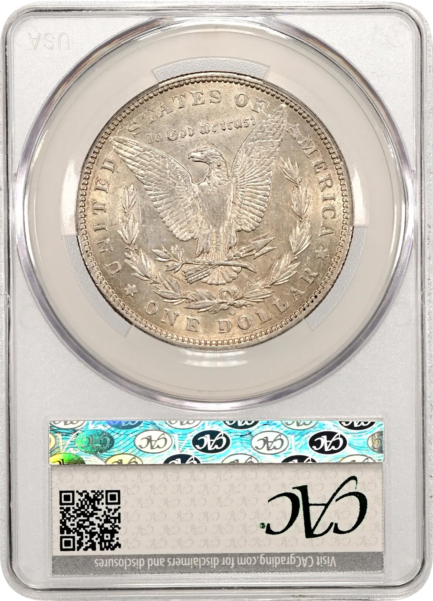 1897-O $1 Morgan CACG AU50