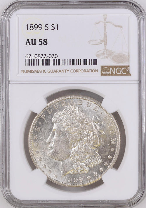 1899-S $1 Morgan NGC AU58
