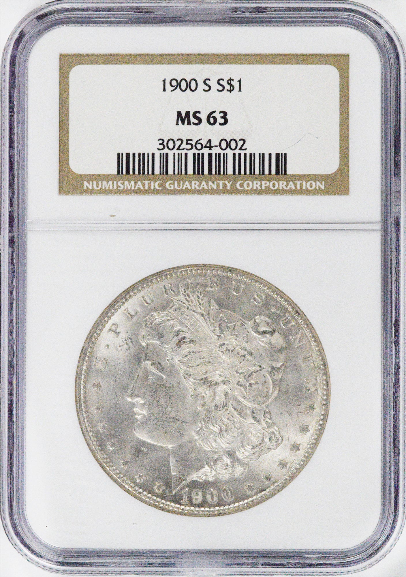 1900-S $1 Morgan NGC MS63