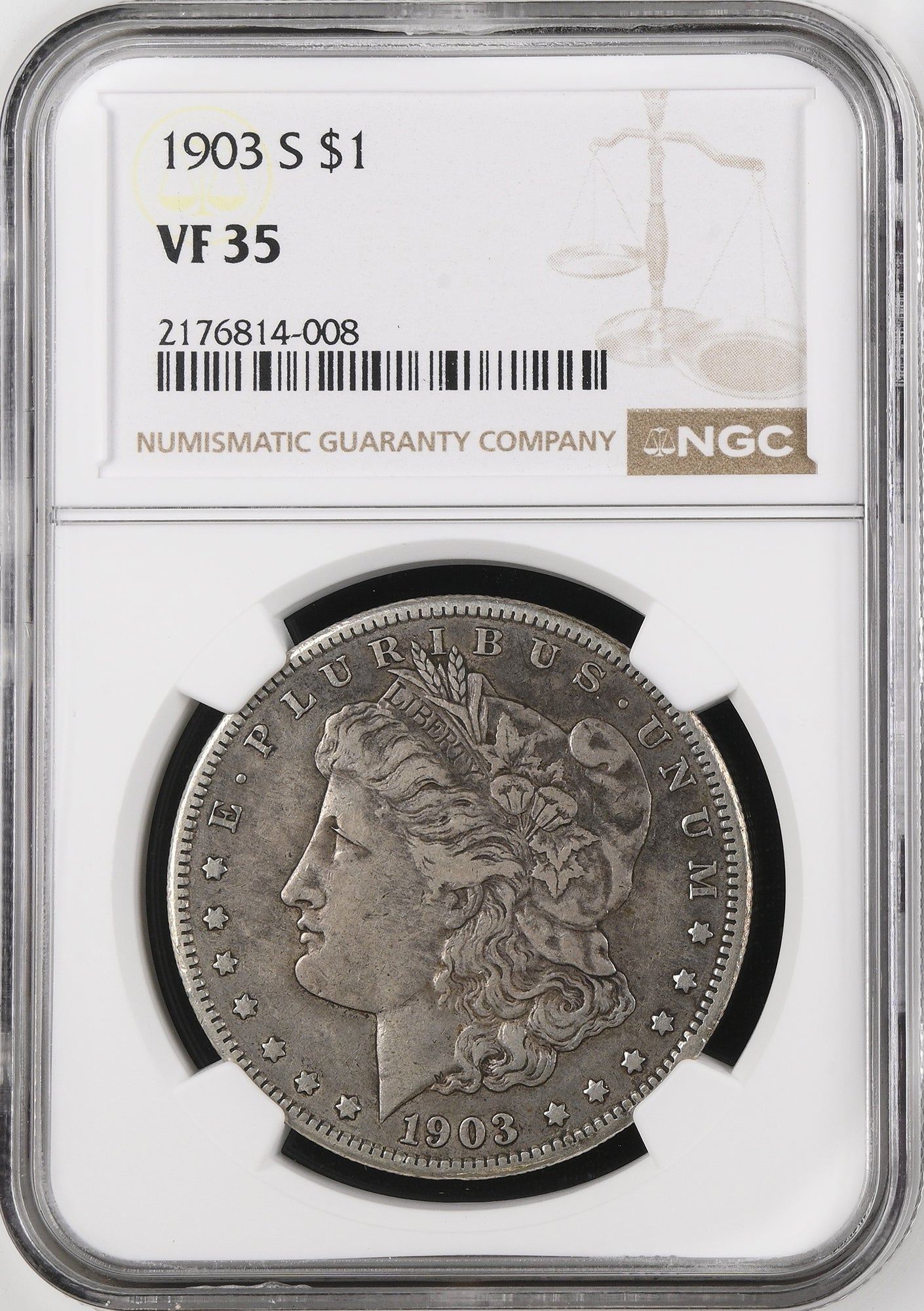 1903-S $1 Morgan NGC VF35