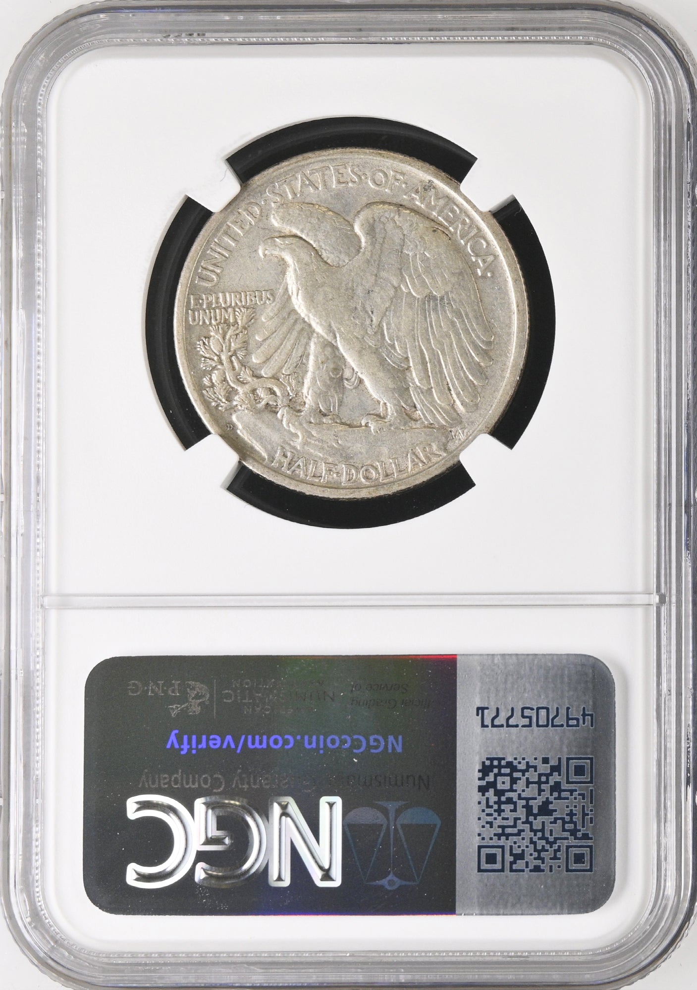 1918-D 50C Walking Liberty NGC XF40