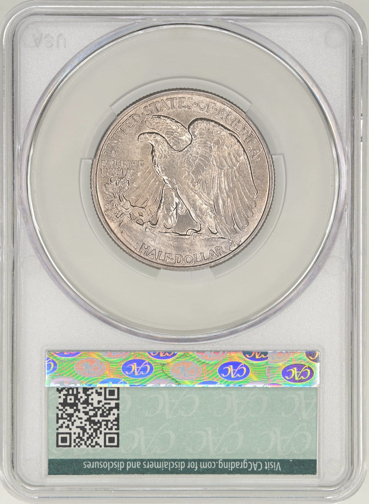 1940 50C Walking Liberty CAC MS65