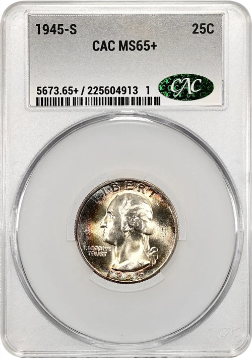 1945-S 25C Washington CACG MS65+