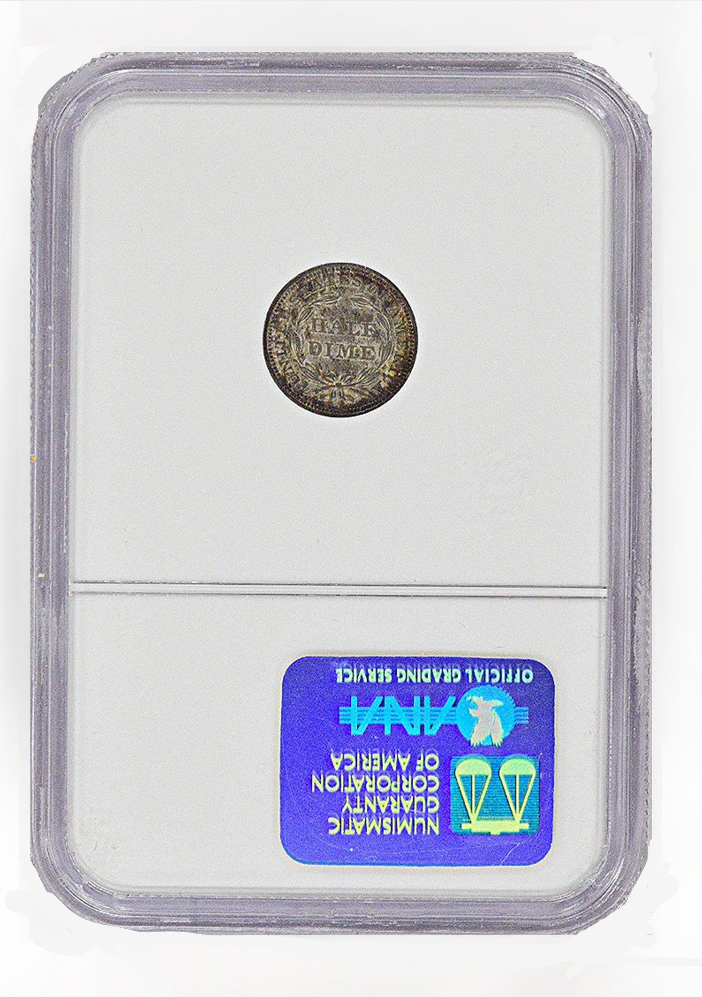1853 Arrows H10C Half Dime NGC MS61