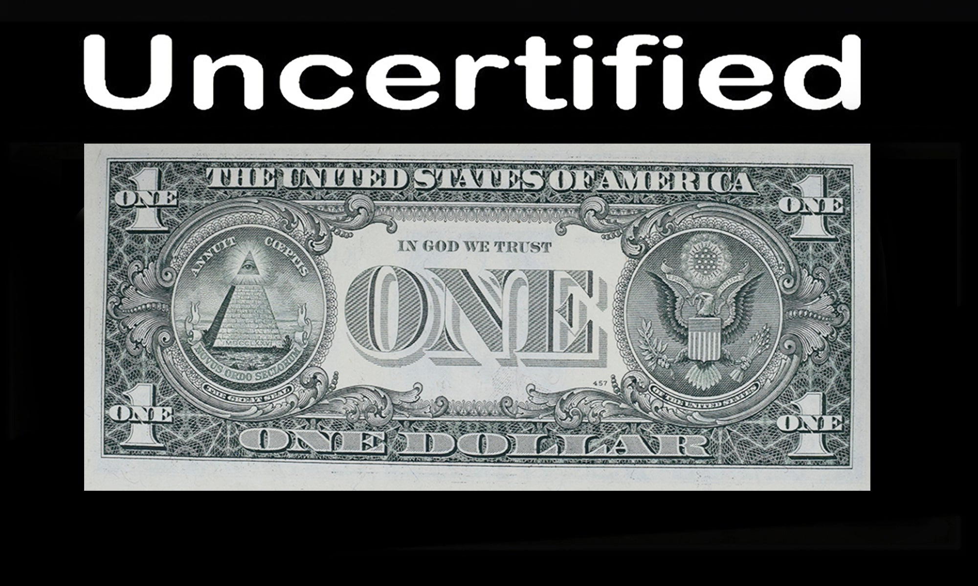 Series 1988A $1 Federal Reserve Note Partial Offset Very Pronounced Uncertified CH UNC