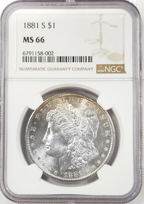 1881-S $1 Morgan NGC MS66
