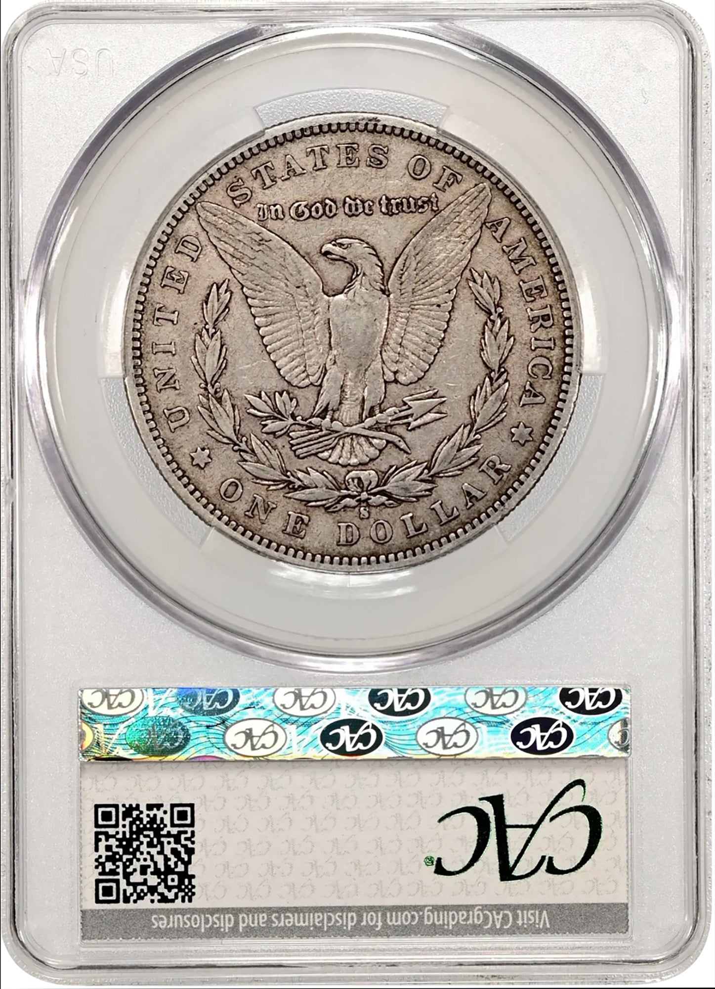 1892-S $1 Morgan CACG VF30
