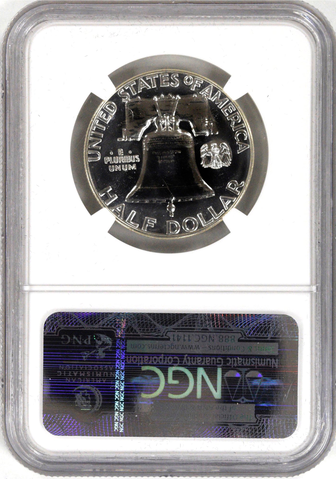 1956 Type 2 to 1963 50C Franklin Silver Proof 8-Coin Run NGC PF68
