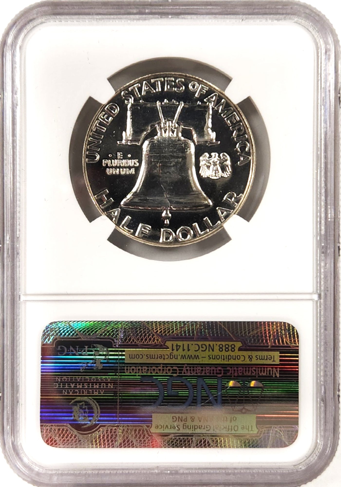 1956 Type 2 to 1963 50C Franklin Silver Proof 8-Coin Run NGC PF68