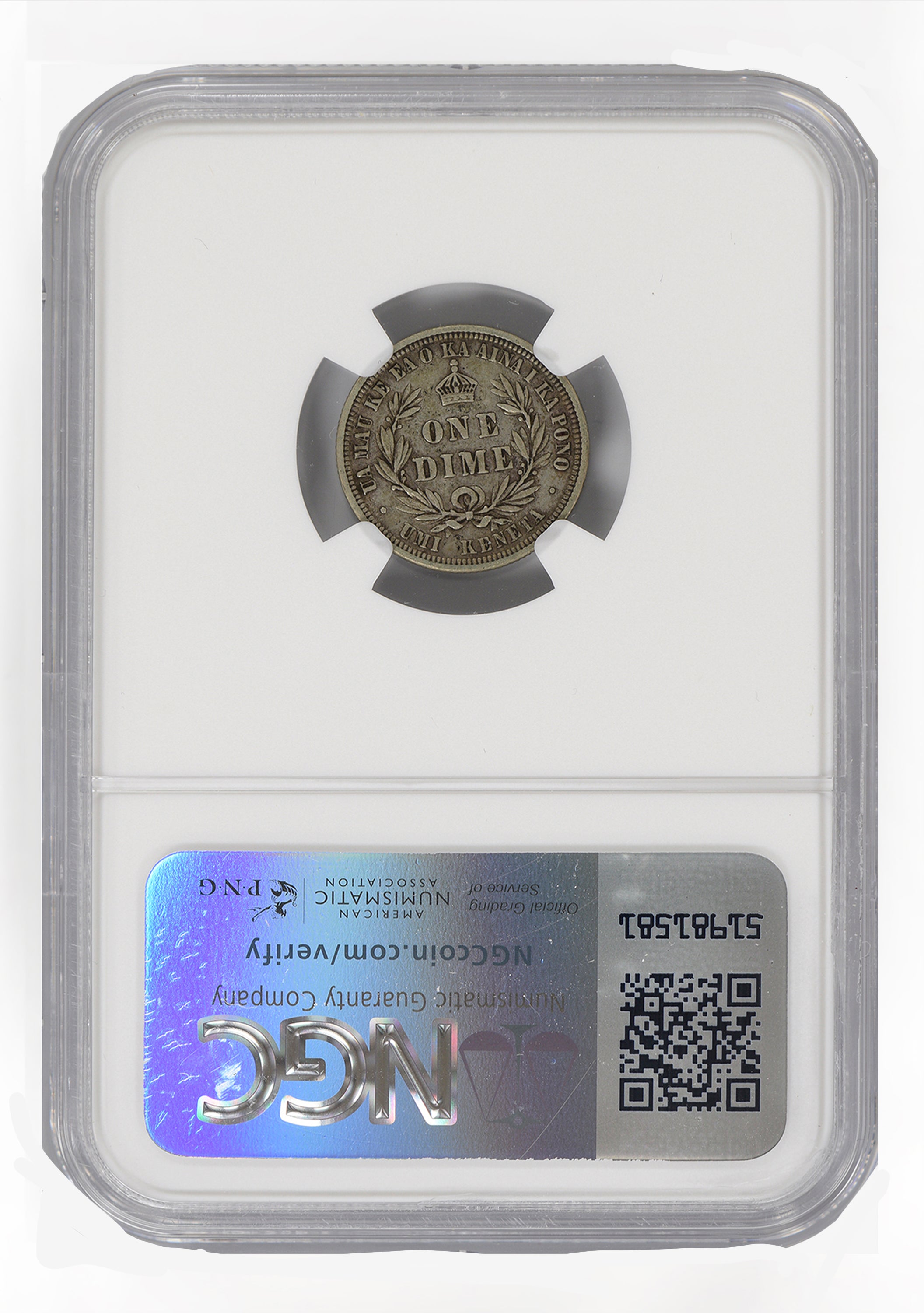 1883 Kingdom of Hawaii 10C NGC XF45