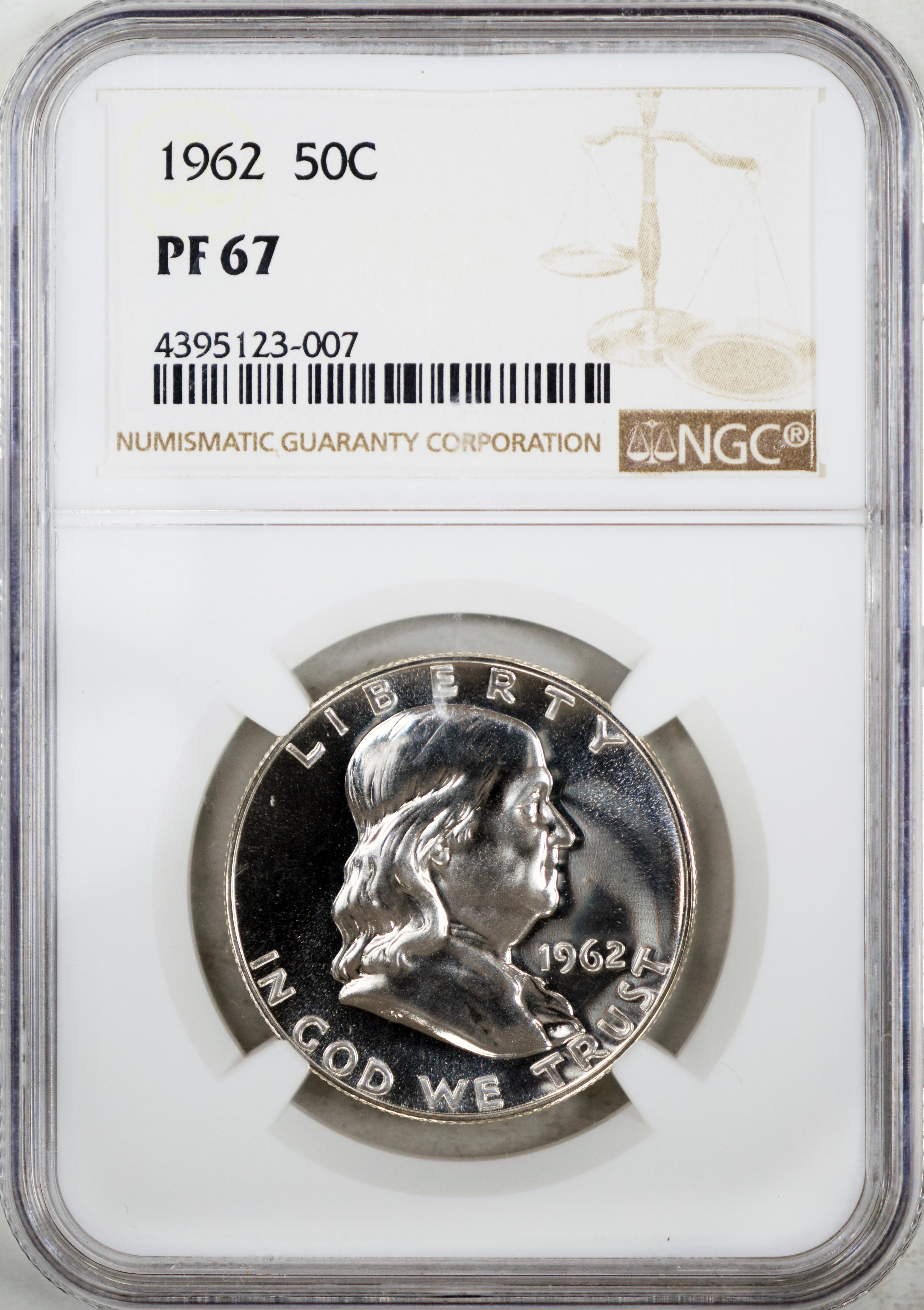 1962 50C Franklin NGC PF67