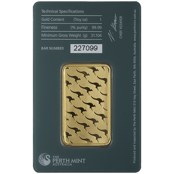 1 oz Gold Bar (Brands of our Choice)