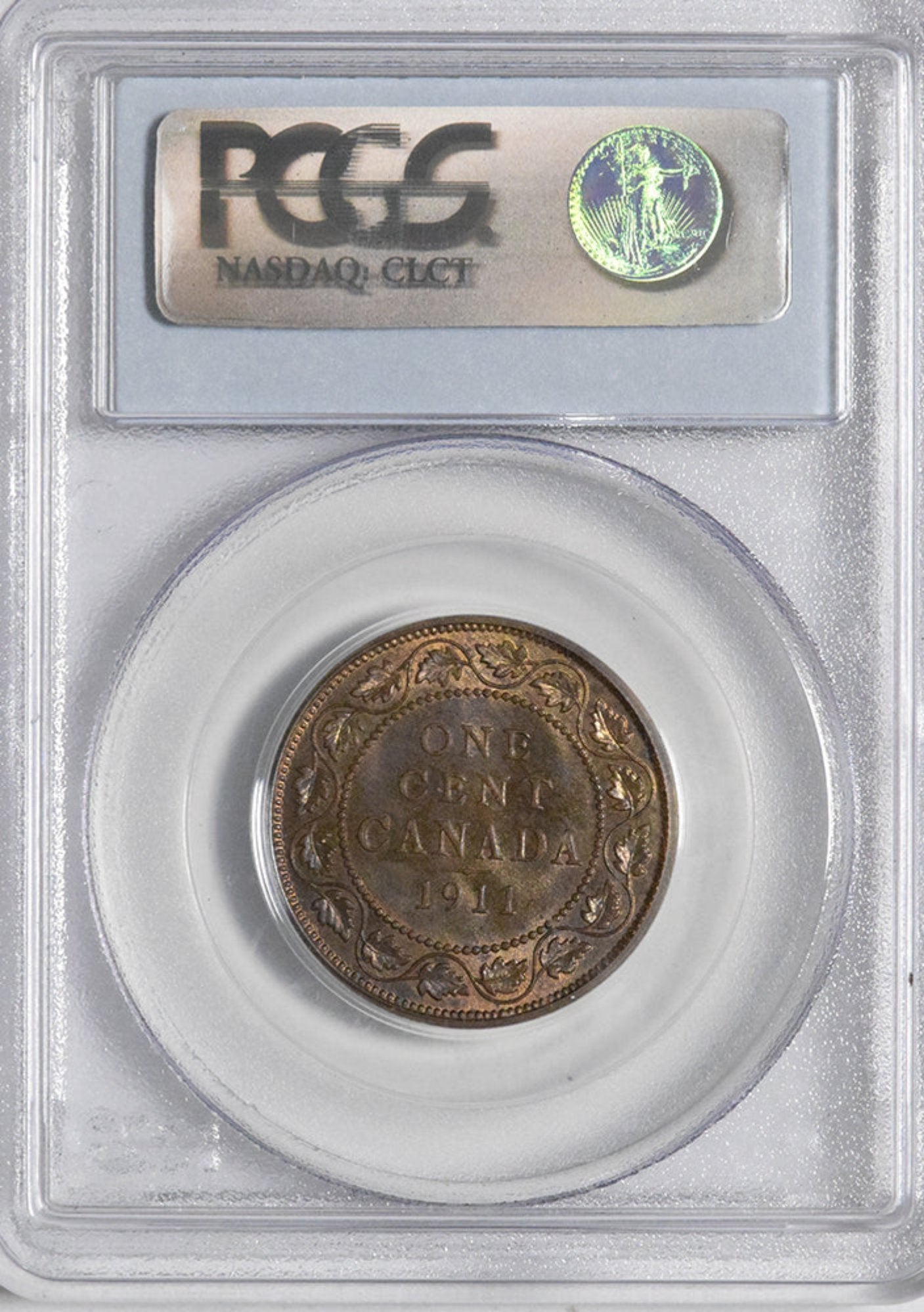 1911 1C Canada PCGS MS65RB