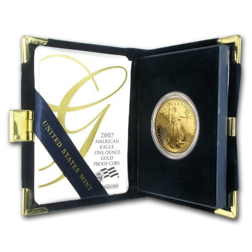 Proof American Gold Eagles with Box & Papers