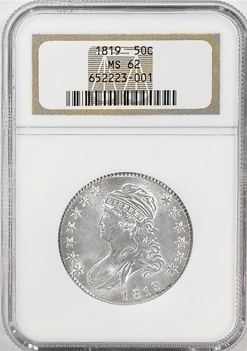 1819 50C Capped Bust NGC MS62