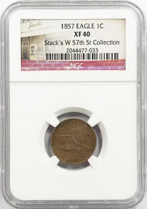 1857 Eagle 1C NGC XF40 Stack's W 57th St Collection