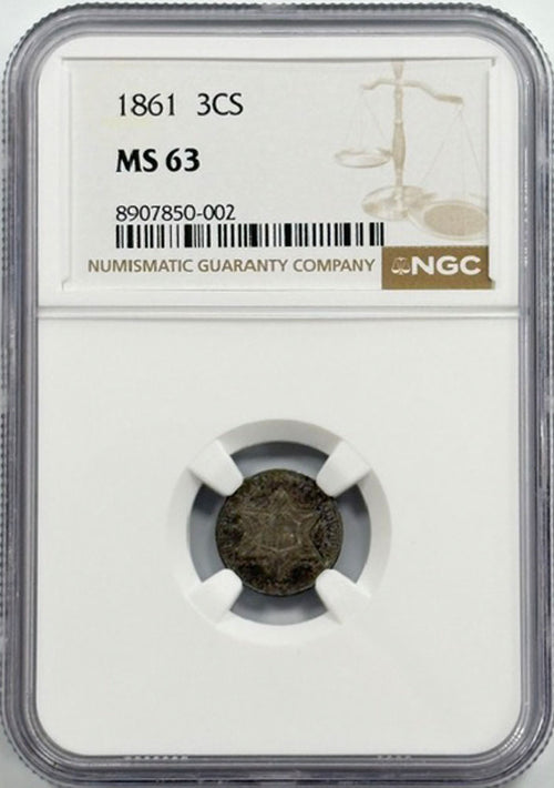 1861 3CS NGC MS63