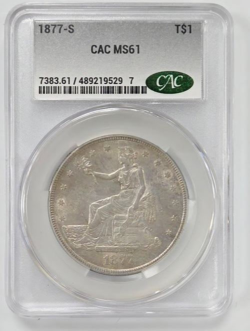 1877-S T$1 CAC MS61