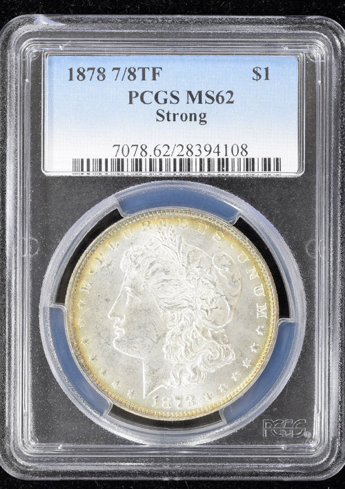 1878 7/8TF $1 PCGS MS62 Strong