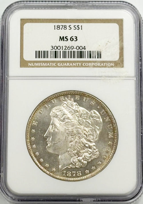 1878 S S$1 NGC MS63