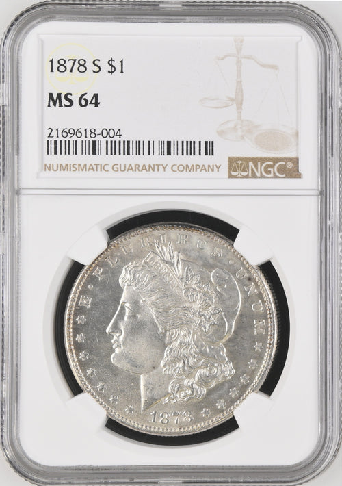 1878-S $1 Morgan NGC MS64