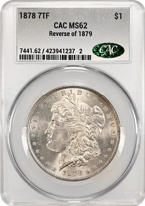 1878 7TF Rev. of 1879 $1 Morgan CACG MS62