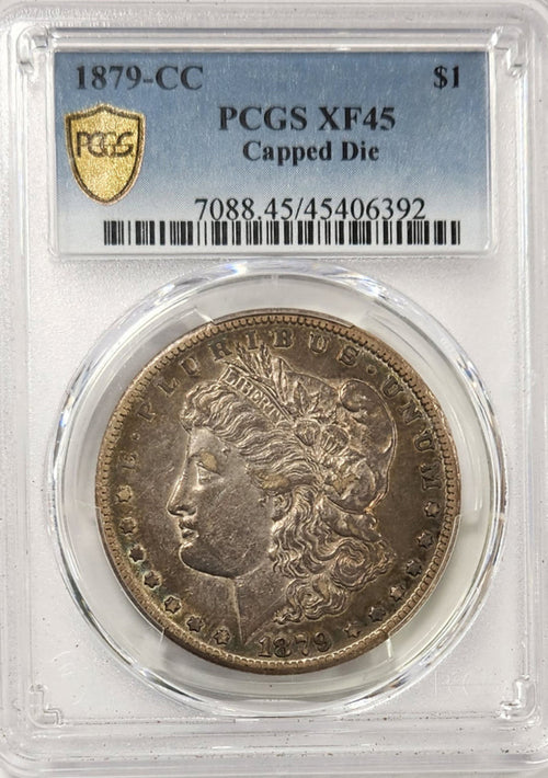 1879-CC $1 Morgan Capped Die PCGS XF45