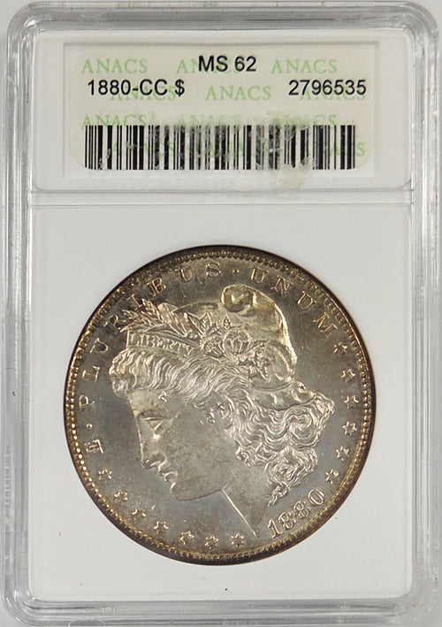1880-CC $1 Morgan ANACS MS62
