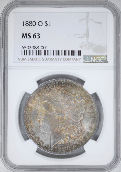 1880-O $1 Morgan NGC MS63 Toned
