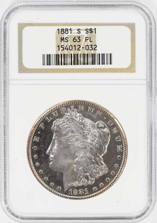 1881-S $1 Morgan NGC MS63PL