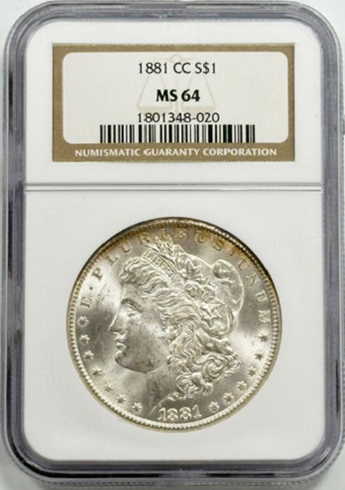 1881 CC S$1 NGC MS64