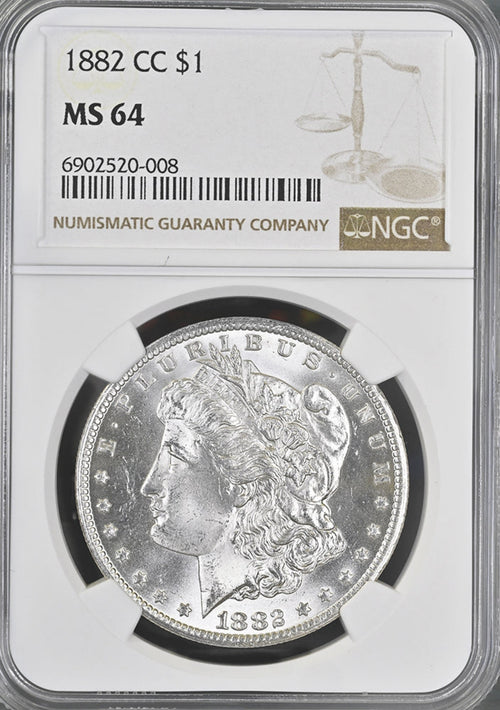 1882-CC $1 Morgan NGC MS64