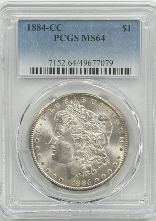 1884-CC $1 PCGS MS64