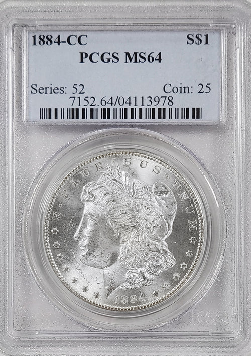 1884-CC $1 Morgan PCGS MS64