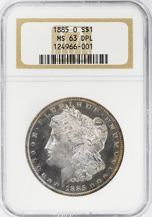 1885-O $1 Morgan NGC MS63DPL