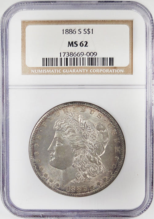 1886-S $1 Morgan NGC MS62