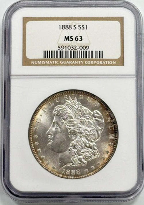 1888 S S$1 NGC MS63