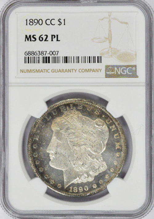1890-CC $1 Morgan NGC MS62PL