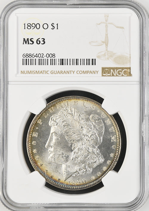 1890-O $1 Morgan NGC MS63