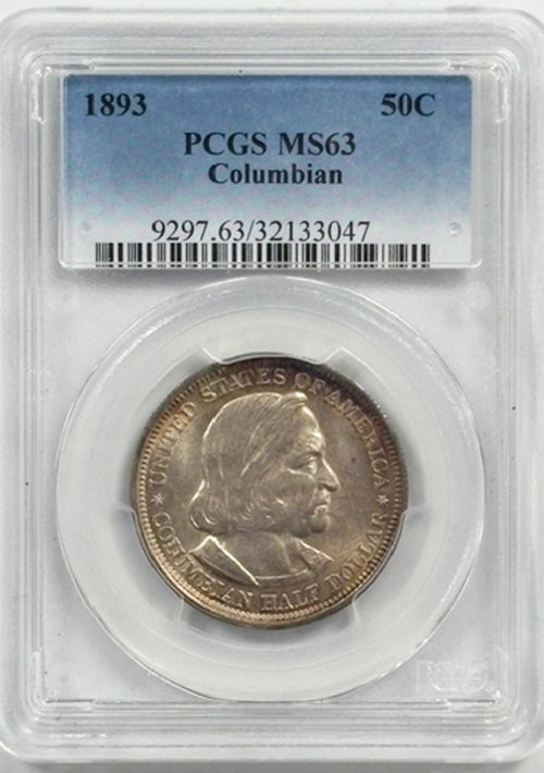 1893 50C PCGS MS63 Columbian