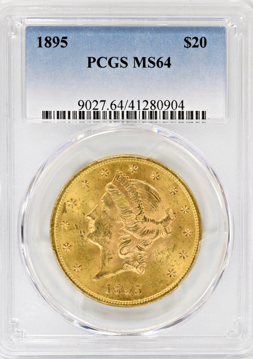 1895 $20 Gold Liberty PCGS MS64