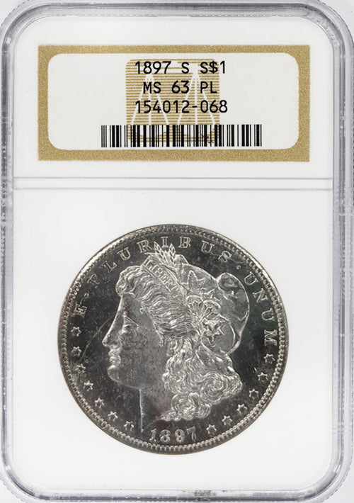 1897-S $1 Morgan NGC MS63PL