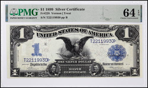 Series 1899 $1 Silver Certificate Fr. 228 PMG 64EPQ