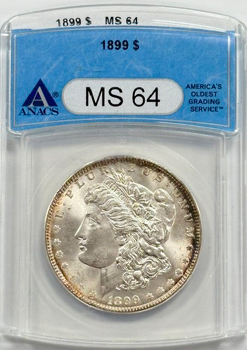 1899 $1 ANACS MS64