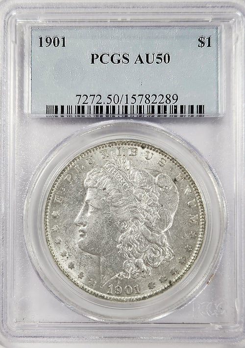 1901 $1 Morgan PCGS AU50