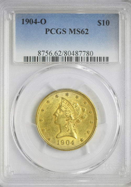 1904-O $10 Gold Liberty PCGS MS62