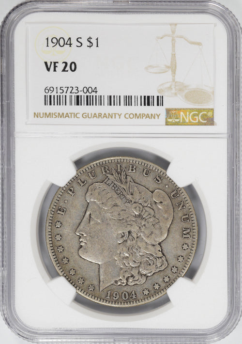 1904-S $1 Morgan NGC VF20