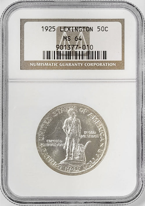1925 50C Lexington-Concord Sesquicentennial NGC MS64